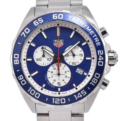 タグホイヤー TAG HEUER CAZ1018.BA0842 フォーミュラ1 クロノグラフ デイト ブルー クォーツ メンズ 美品 箱・保証書付き 腕時計 N#151200