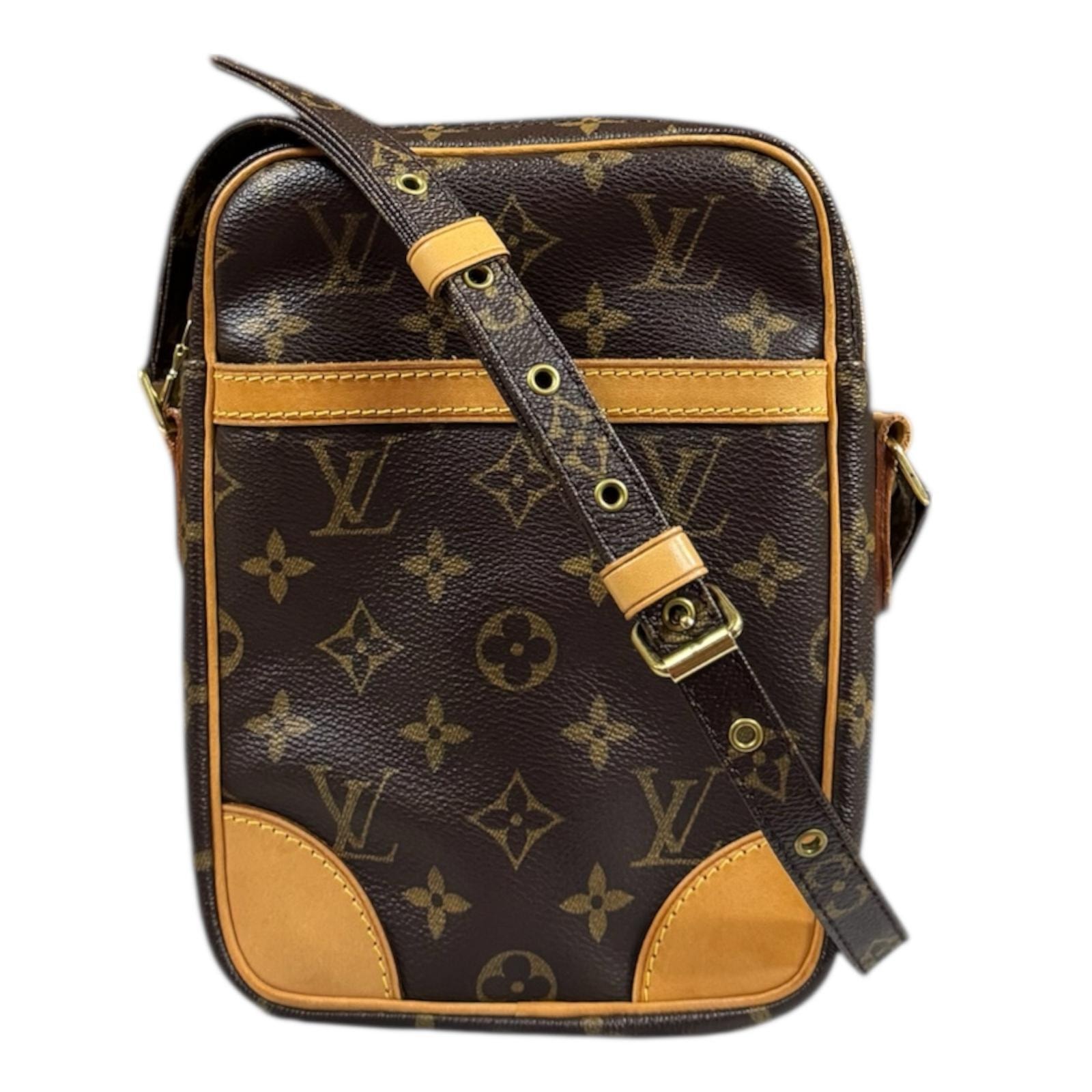 ルイヴィトン ダヌーブ モノグラム ショルダーバッグ モノグラムキャンバス M45266 ブラウン レディース LOUIS VUITTON  中古