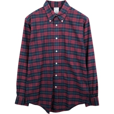 古着 ブルックスブラザーズ Brooks Brothers Est.1818 REGENT 長袖 ボタンダウンチェックシャツ メンズM相当/eaa478131