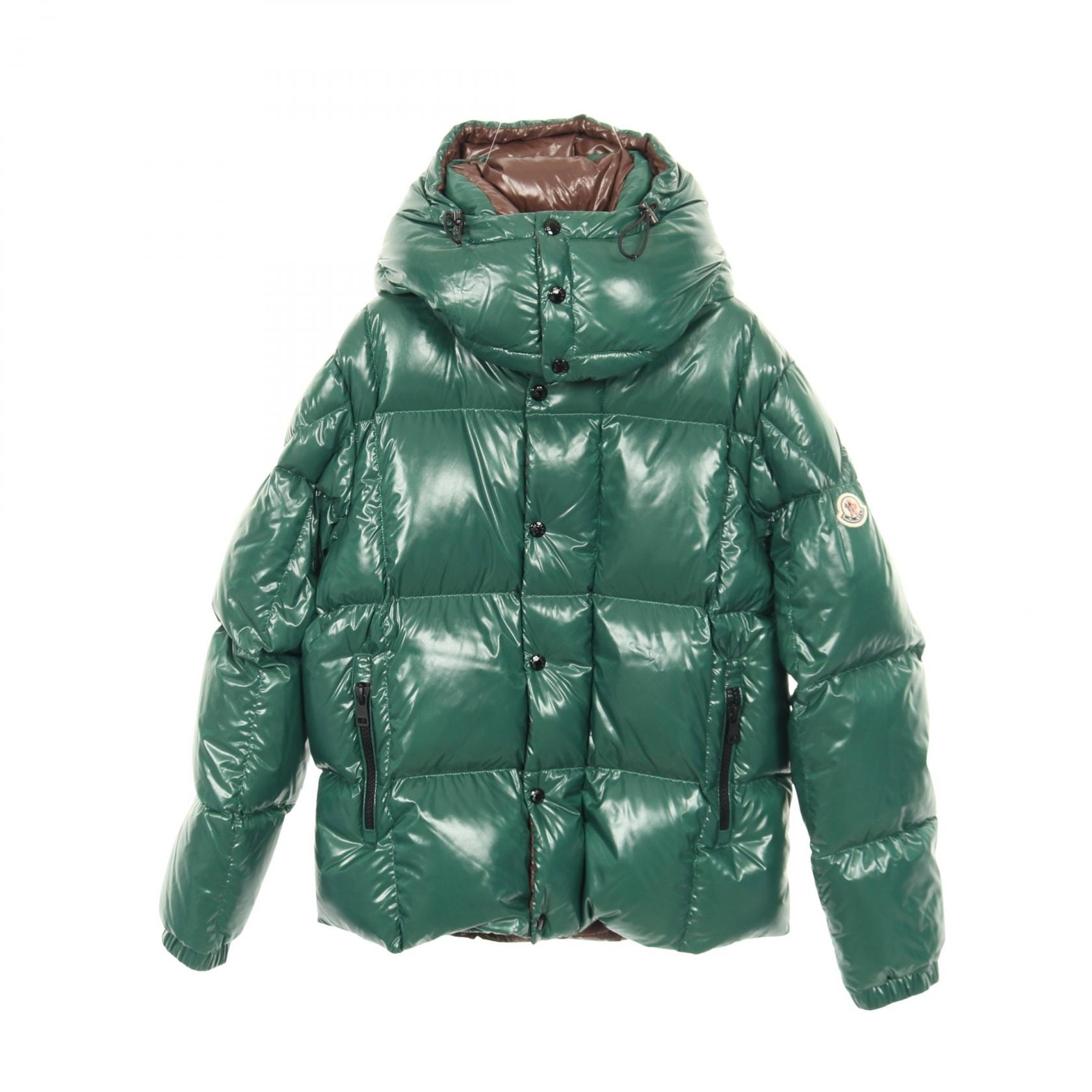 モンクレール MONCLER PARANA ダウンジャケット 衣料品 アウター ナイロン メンズ グリーン系 【中古】