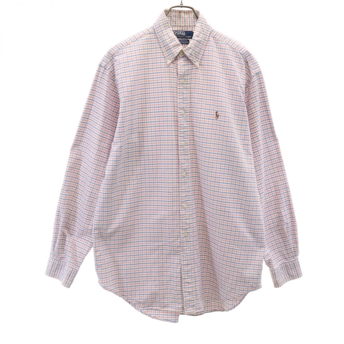 Polo by Ralph Lauren ポロバイラルフローレン チェック柄 長袖 オックスフォード ボタンダウンシャツ 16