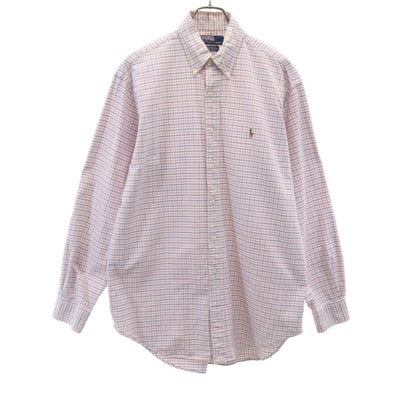Polo by Ralph Lauren ポロバイラルフローレン チェック柄 長袖 オックスフォード ボタンダウンシャツ 16