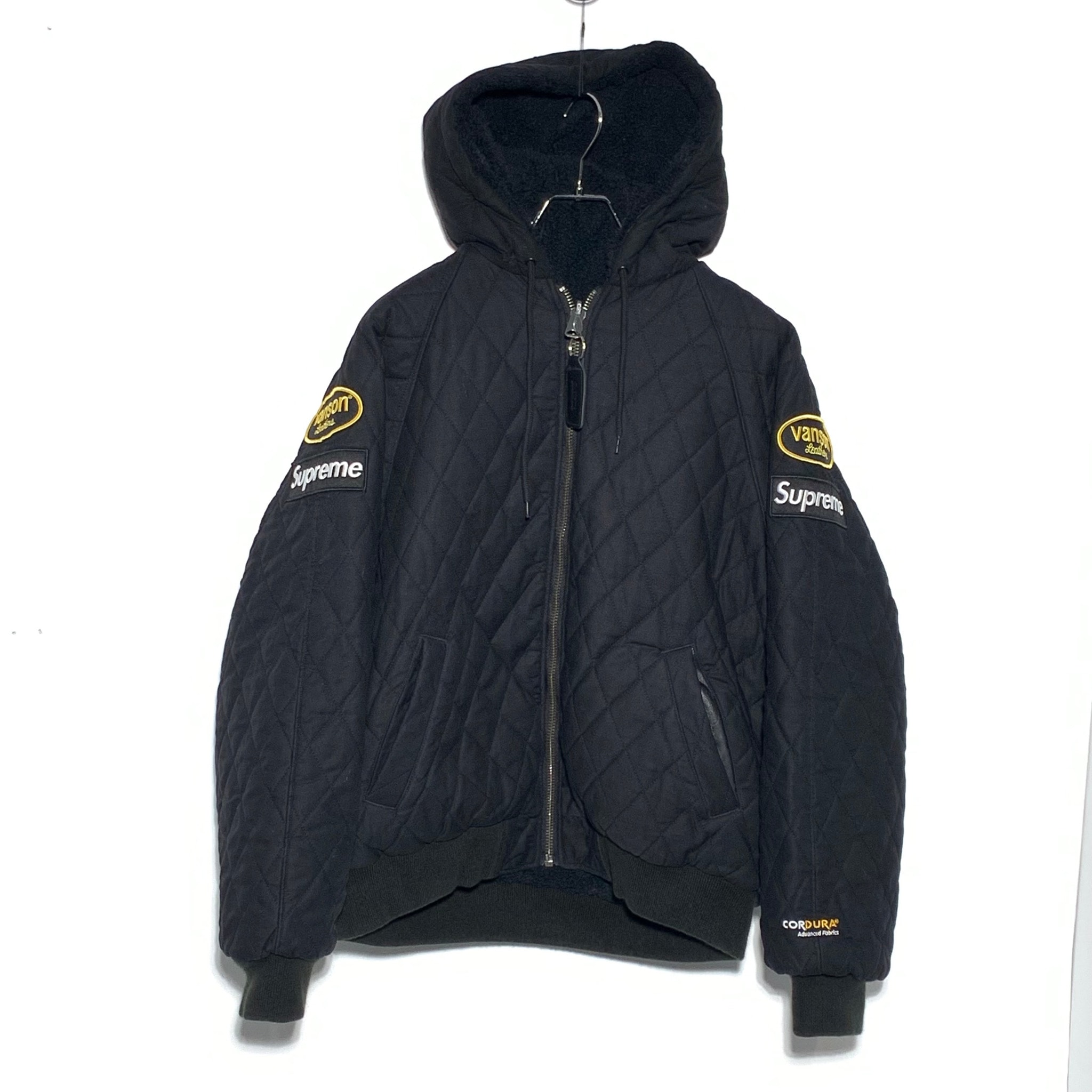 Supreme x Vanson Leathers Reversible Quilted Hooded Jacket "Black"