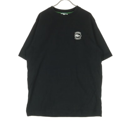LACOSTE ラコステ ワンポイントロゴ ワッペン 半袖 Tシャツ L ブラック