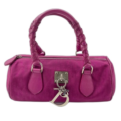ディオール Dior トロッター ハンドバッグ キャンバス【中古】