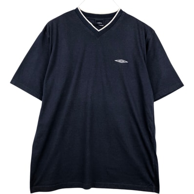 古着 アンブロ UMBRO Vネック ロゴTシャツ メンズXL相当/eaa638739