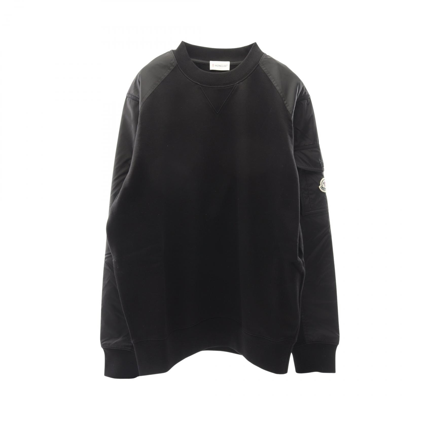 モンクレール MONCLER FELPA スウェット 衣料品 トップス コットン ナイロン メンズ ブラック系 8G0004989A8F999S 【新品】