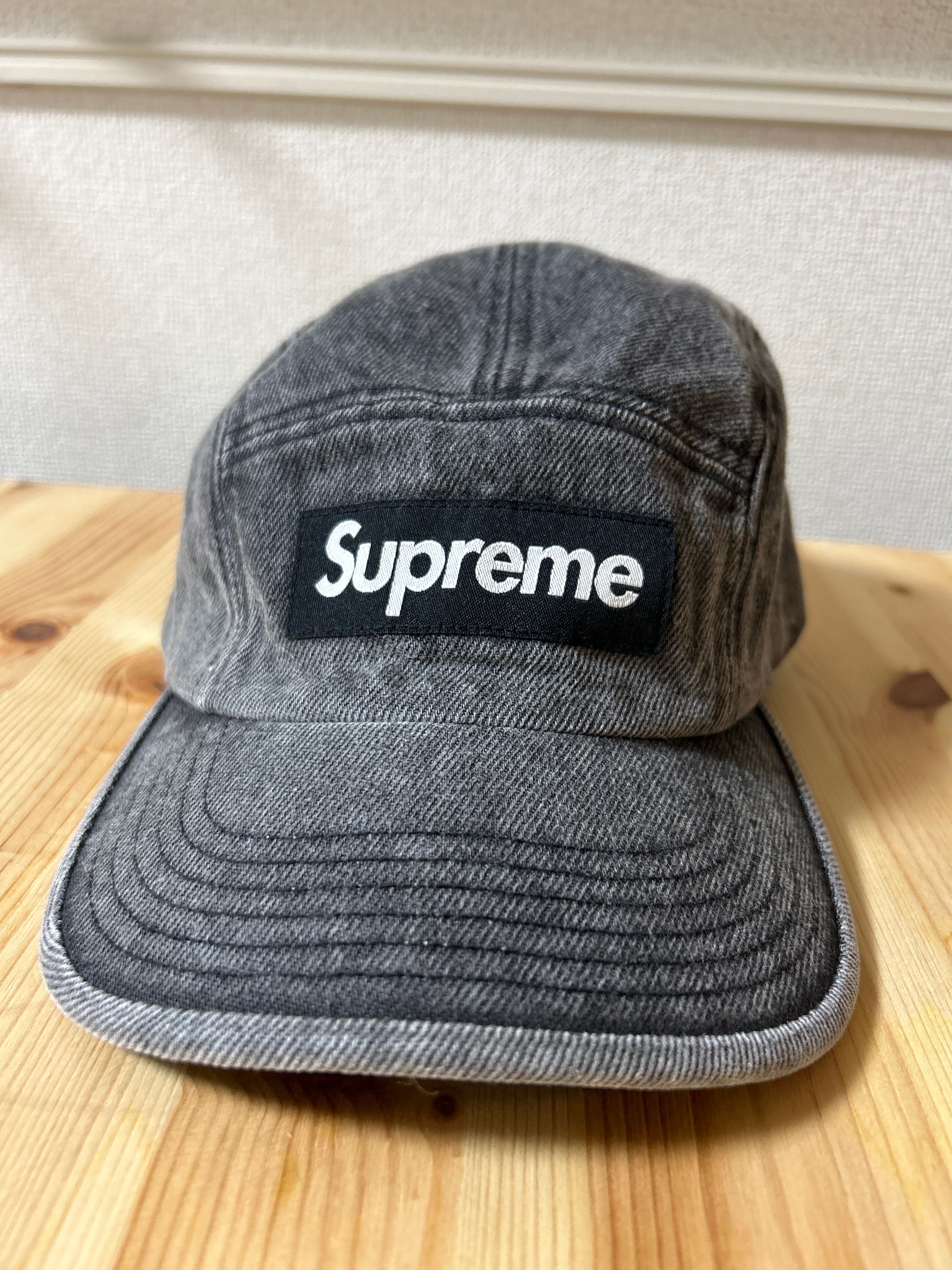 Supreme Denim Camp Cap "Black" (23SS)