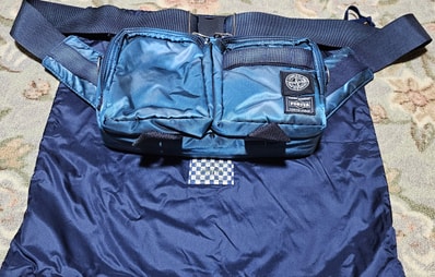 PORTER x Stone Island Cross Body Bag "Blue"