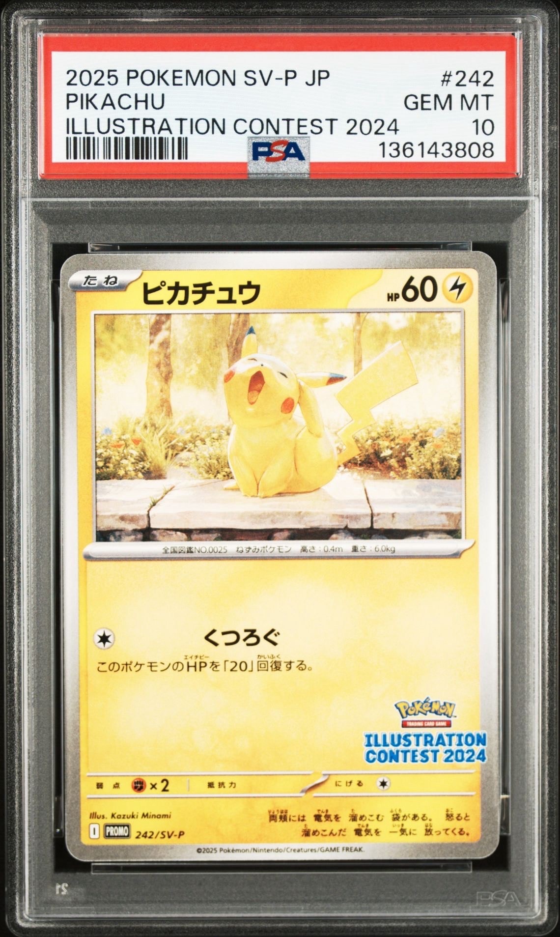 PSA9】ピカチュウ [SV-P 242](プロモカードパック「イラストレーション