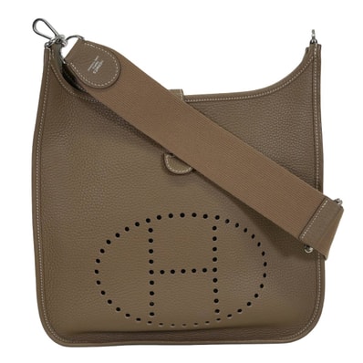 HERMES エルメス ショルダーバッグ エヴリン(エブリン) 29 PM エトープ (エトゥープ) トリヨンクレマンス シルバー金具 Z刻印 新品同様【中古】