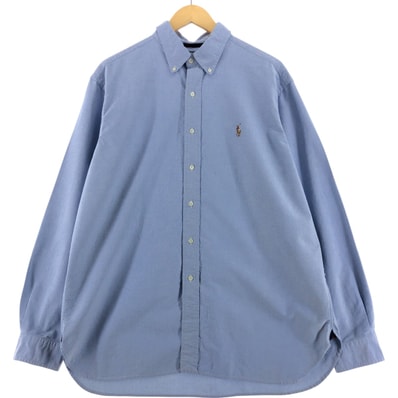 古着 ラルフローレン Ralph Lauren CLASSIC FIT 長袖 ボタンダウンシャツ メンズXL相当/eaa514336