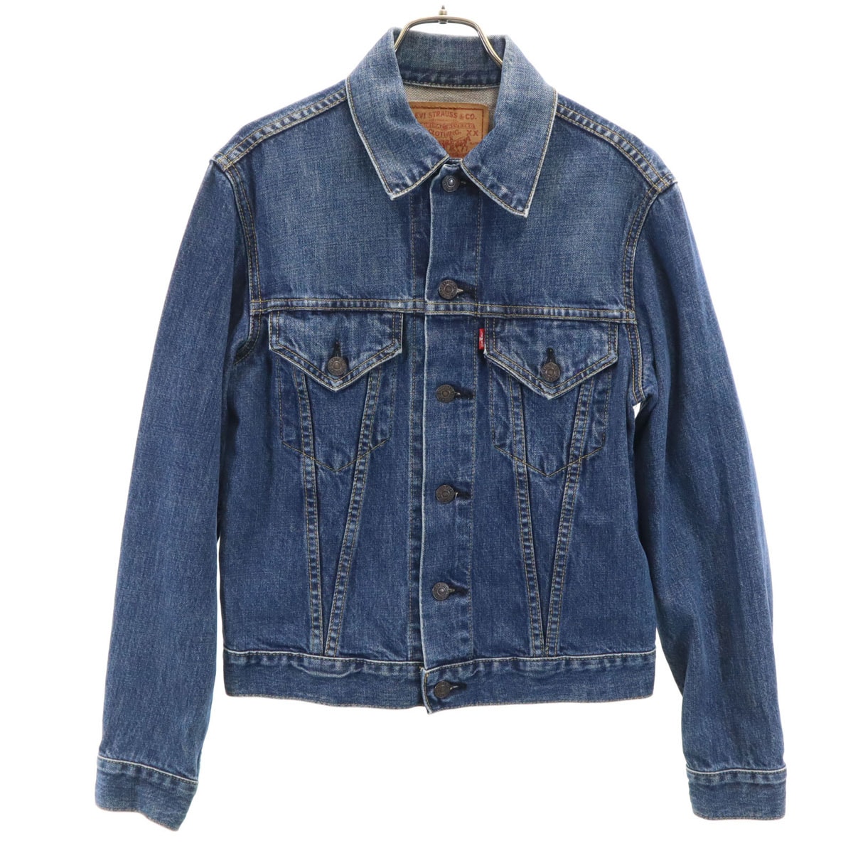 Levi's リーバイス 90s 557 日本製 ビッグE オールド 長袖 デニムジャケット 36 ウォッシュブルー ジージャン トラッカー