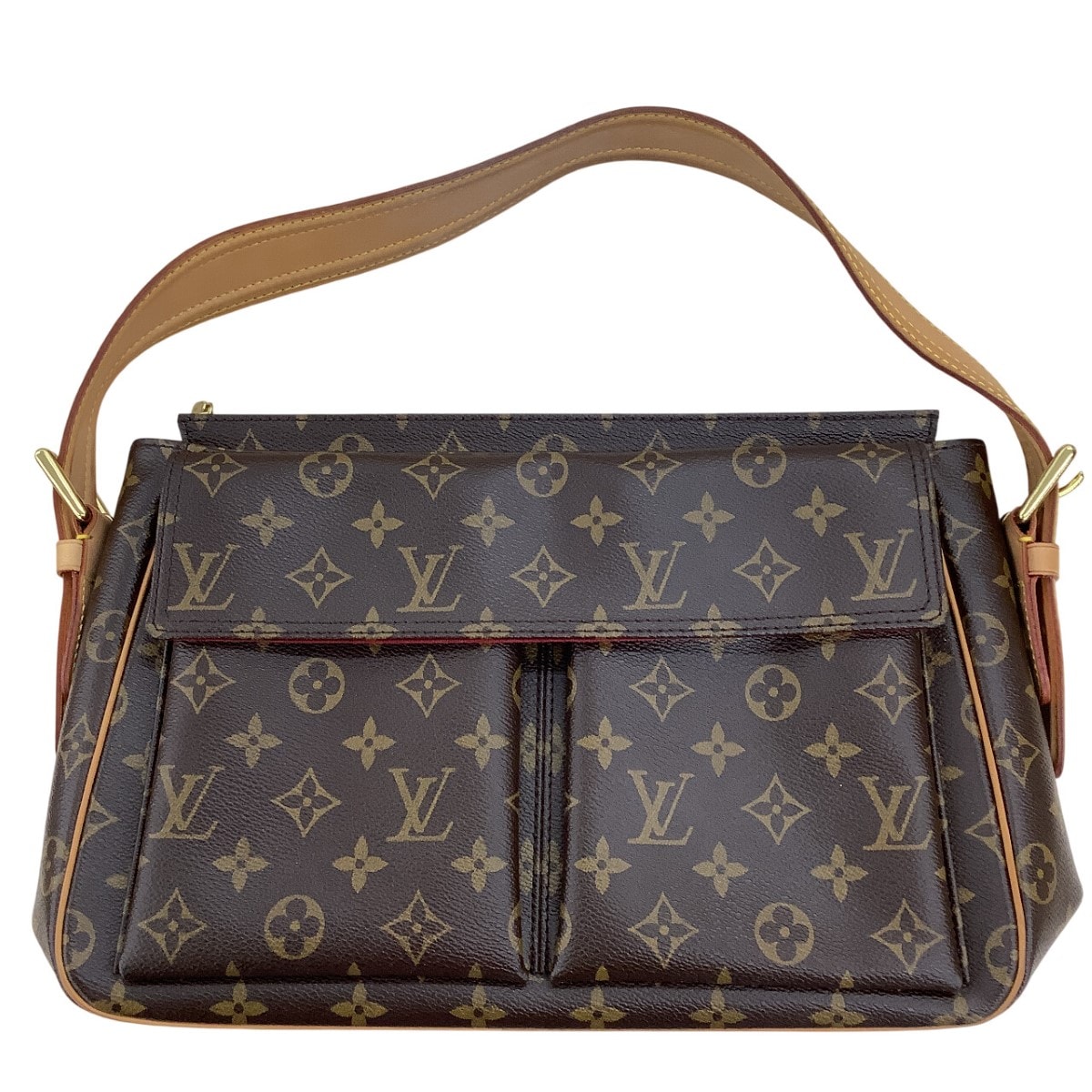LOUIS VUITTON ルイヴィトン モノグラム ヴィバシテGM ハンドバッグ ブラウン