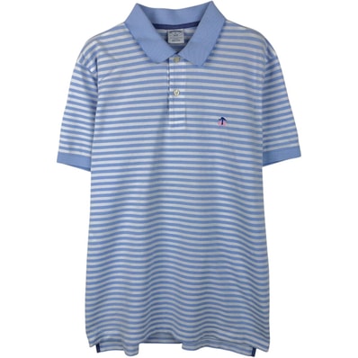 古着 ブルックスブラザーズ Brooks Brothers ESTABLISHED 1818 SLIM FIT 半袖 ボーダー ポロシャツ メンズXL相当/eaa644709