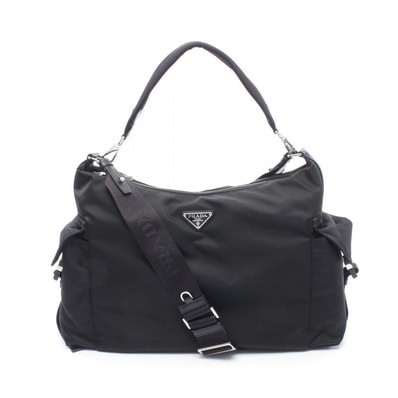 プラダ PRADA エクスプローラ Re-Nylon ショルダーバッグ バッグ ナイロン サフィアーノレザー メンズ ブラック系 2VH2042DW3F0002 【新品】