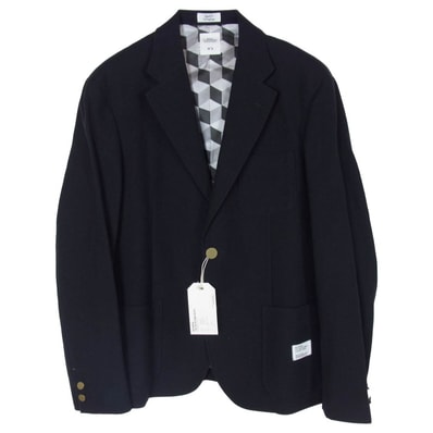 BEDWIN & THE HEARTBREAKERS ベドウィンアンドザハートブレイカーズ 14AW 14AB5335 2B WOOL BLAZER JKT MICHAEL マイケル 2B ウール ブレザー ジャケットマイケル ネイビー系 3【美品】【中古】