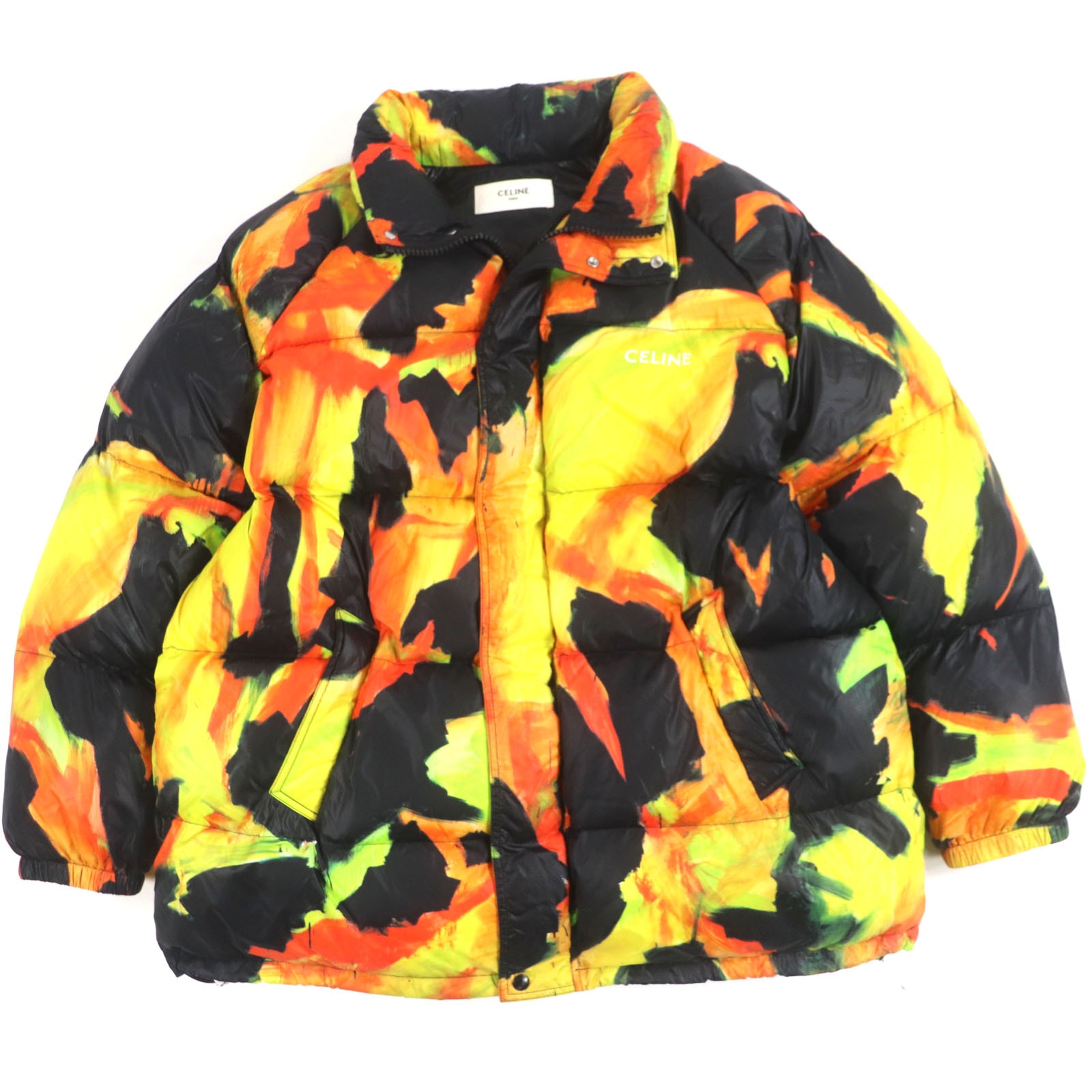 良品 セリーヌ
 ジャケット オレンジ ブラック メンズ 52 2W430487O