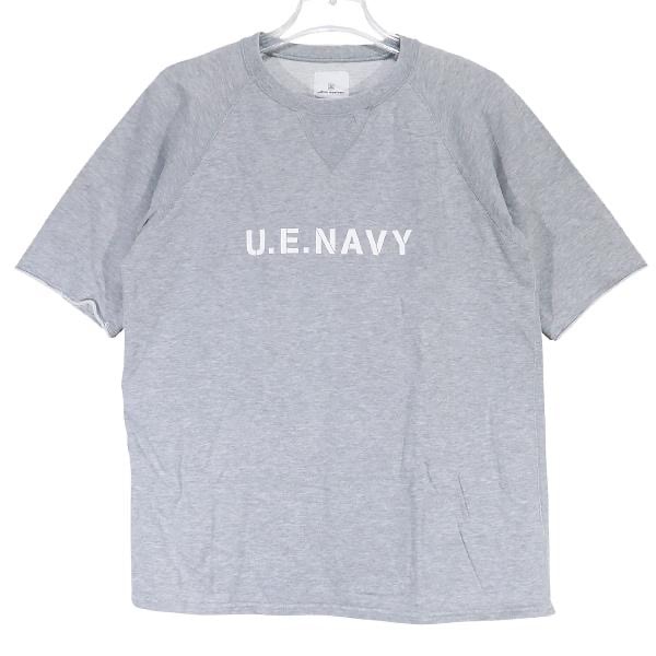 uniform experiment ユニフォームエクスペリメント 09SS U.E.NAVY CUT OFF SLEEVE TEE UE-90049 カットオフ スリーブ Tシャツ グレー ショートスリーブ カットソー 半袖 サイズ2