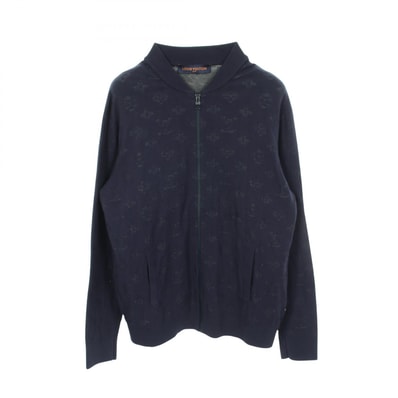 ルイ・ヴィトン LOUIS VUITTON ドロップニードル モノグラム ニットジャケット ブルゾン 衣料品 アウター レーヨン ポリエステル コットン メンズ RM202Q TBU HIN50W 【中古】