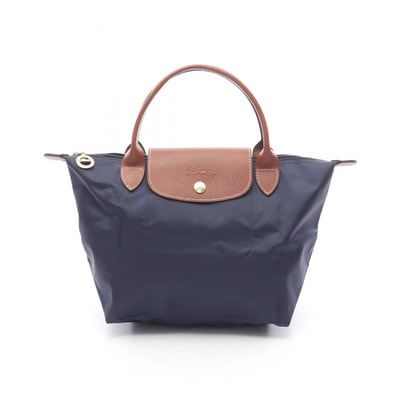ロンシャン Longchamp ル プリアージュ オリジナル S トートバッグ バッグ キャンバス レザー レディース ネイビー系 / ブラウン系 L1621089P68 【新品】