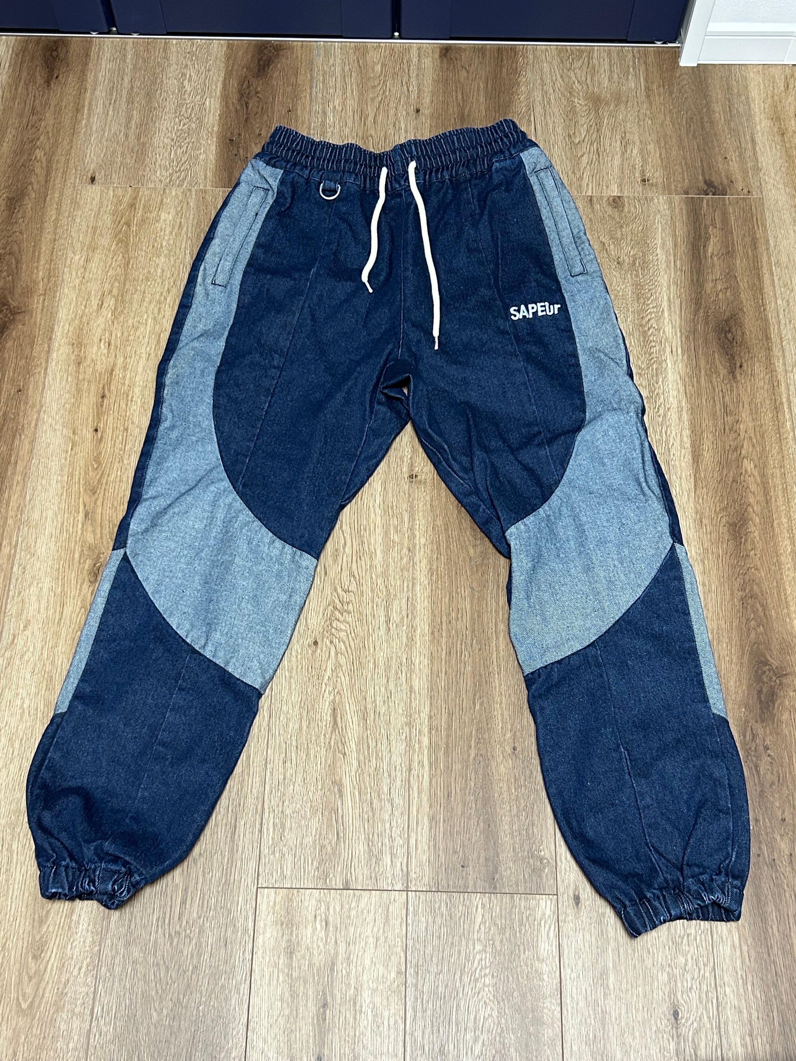 SAPEur DENIM TRACK PANTS "Indigo"