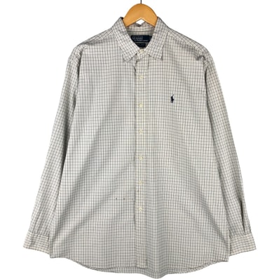 古着 ラルフローレン Ralph Lauren POLO by Ralph Lauren LOWELL SPORT 長袖 コットンチェックシャツ メンズL相当/eaa593753