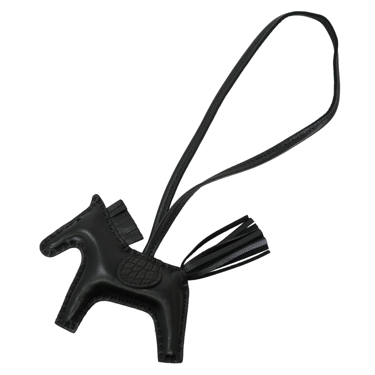 HERMES エルメス バッグチャーム ロデオ PM タッチ ソーブラック SO BLACK 黒 (ブラック) アニョーミロ(ラム)/クロコダイル アリゲーターマット Z刻印 新品未使用