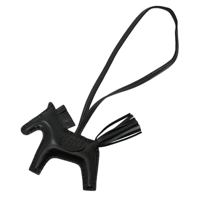 HERMES エルメス バッグチャーム ロデオ PM タッチ ソーブラック SO BLACK 黒 (ブラック) アニョーミロ(ラム)/クロコダイル アリゲーターマット Z刻印 新品未使用