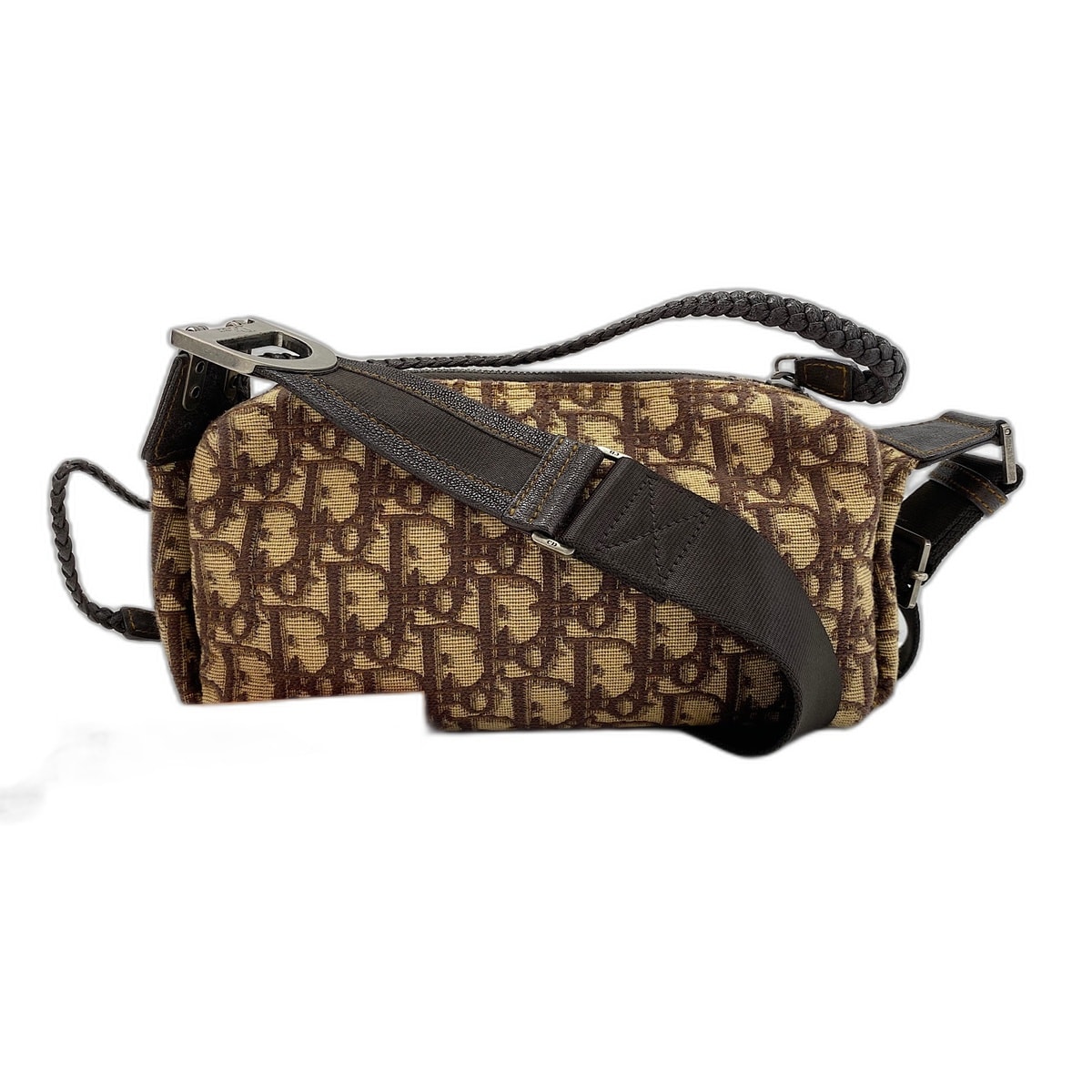ディオール Dior トロッター ショルダーバッグ キャンバス【中古】