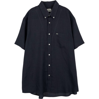 古着 ラコステ LACOSTE REGULAR FIT 半袖 ボタンダウンシャツ メンズL相当/eaa655486