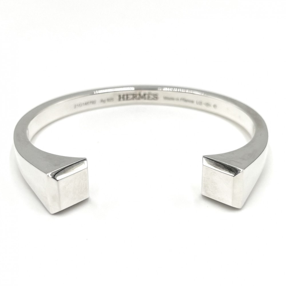 HERMES エルメス バングル クルードフォルジュ ブレスレット アクセサリー 小物 LGサイズ シルバー925    シルバー レディース 約47.0g【中古品】