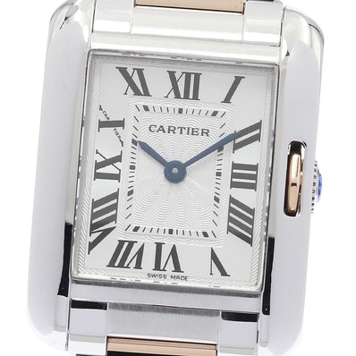 ☆良品 カルティエ タンクアングレーズSM レディース 【中古】