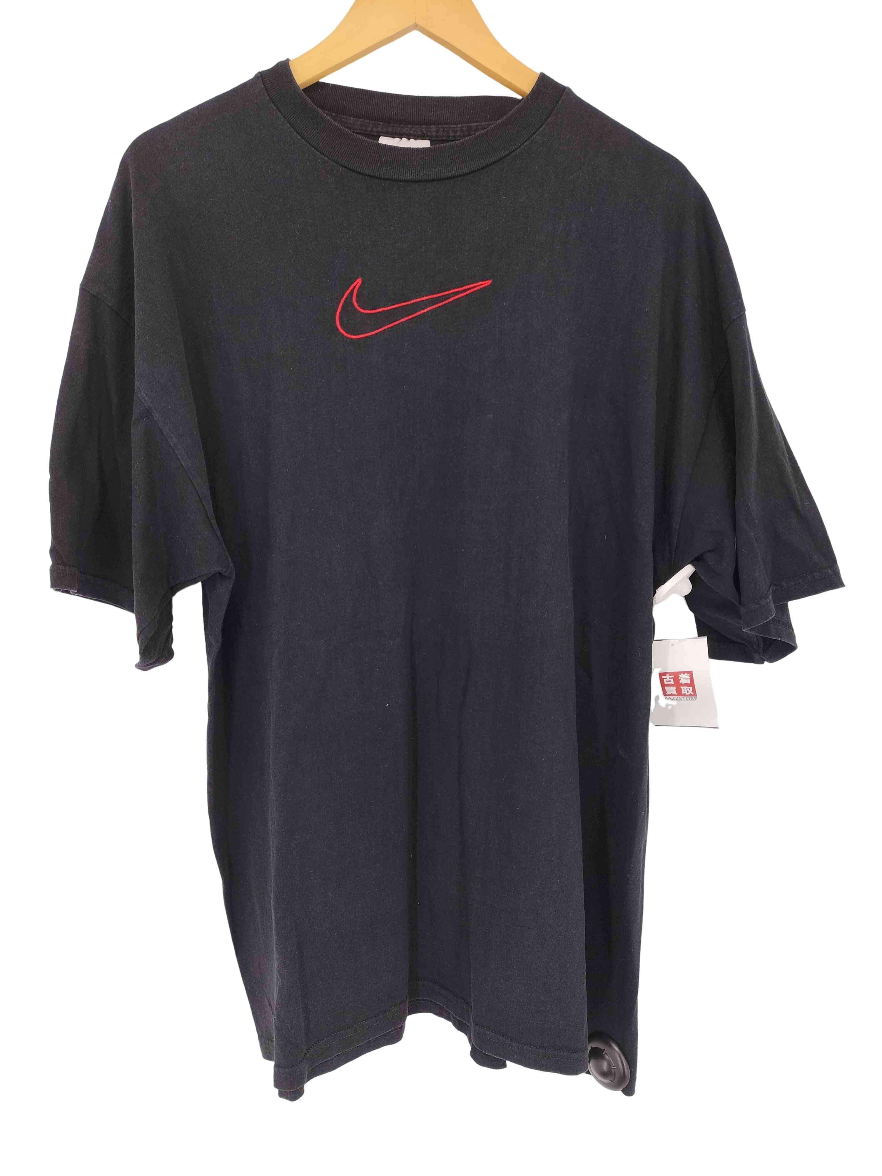 フロントロゴ刺繍 クルーネックTシャツ【1137645434811】