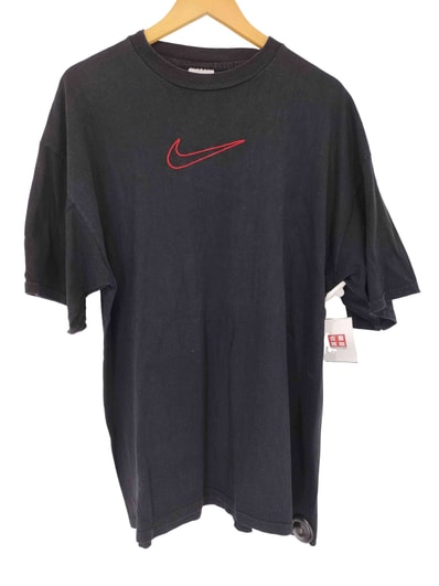 フロントロゴ刺繍 クルーネックTシャツ【1137645434811】