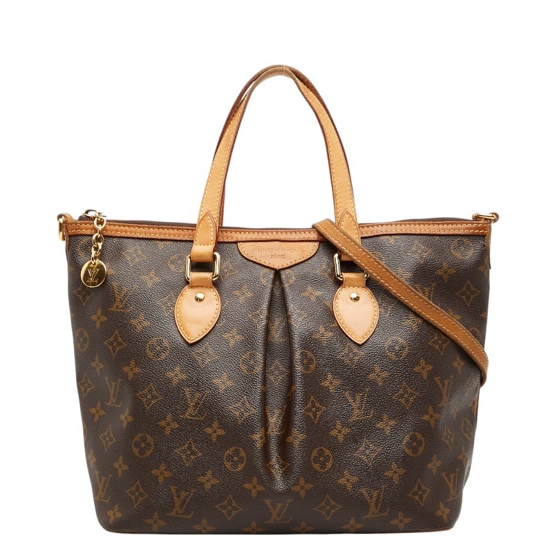 ルイ ヴィトン モノグラム パレルモPM ハンドバッグ ショルダーバッグ 2WAY M40145 ブラウン PVC レザー レディース LOUIS VUITTON 【中古】