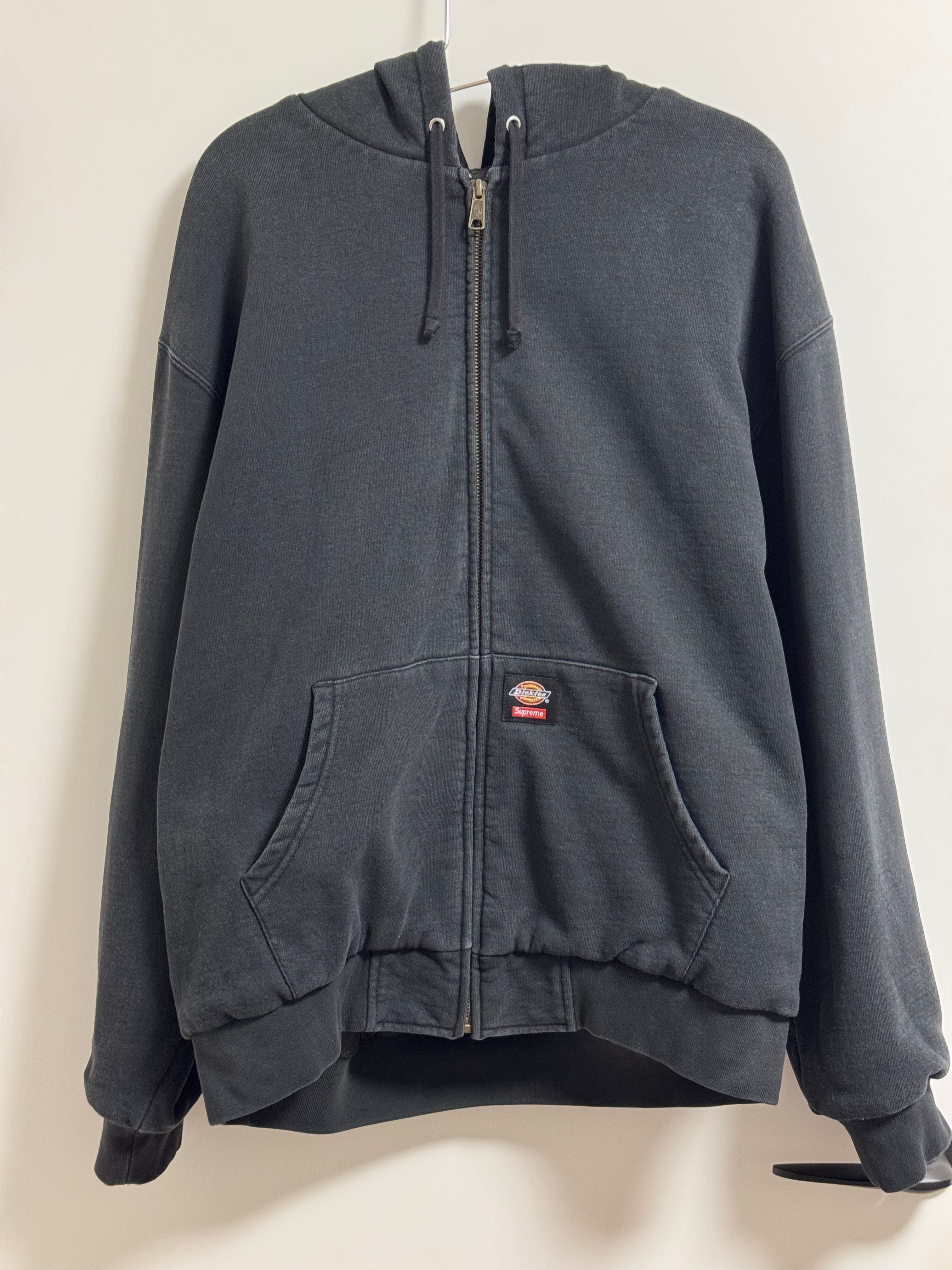 Supreme x Dickies Quilted Lined Zip Up Hooded Sweatshirt "Black"