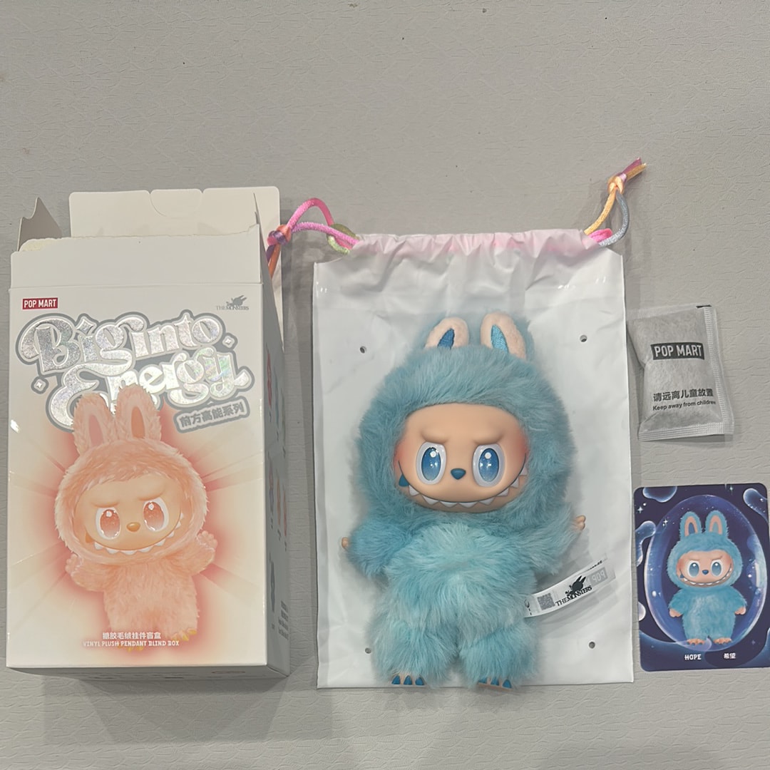 POP MART THE MONSTERS (LABUBU) Big into Energy Series Plush Pendant HOPE