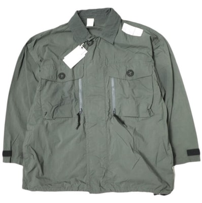 N.HOOLYWOOD エヌハリウッド ミスターハリウッド 24SS 日本製 SHIRT BLOUSON パラレスキュー部隊 コンバットジャケット 9241-BL03-002 pieces 36 GRAY パラシュート TPES