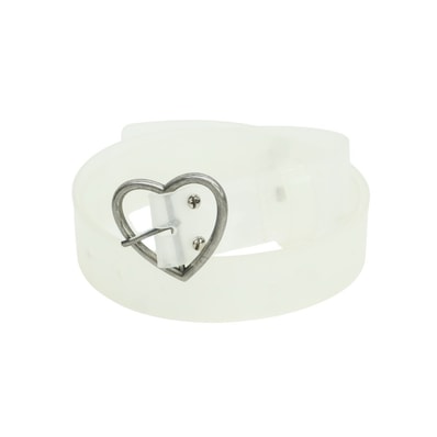 【中古】マーティンローズ MARTIN ROSE ハートバックル ベルト クリアホワイト【サイズO/S】【メンズ】