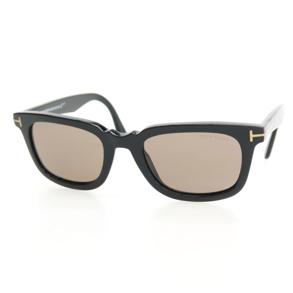 【中古】トムフォード TOM FORD Dario TF817 01E セルフレーム サングラス ブラック【サイズ51<□21 145】【レディース】
