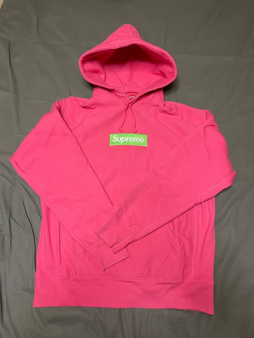 Supreme Box Logo Hooded Sweatshirt "Magenta" (17FW)
