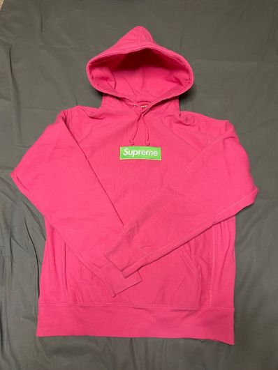 Supreme Box Logo Hooded Sweatshirt "Magenta" (17FW)