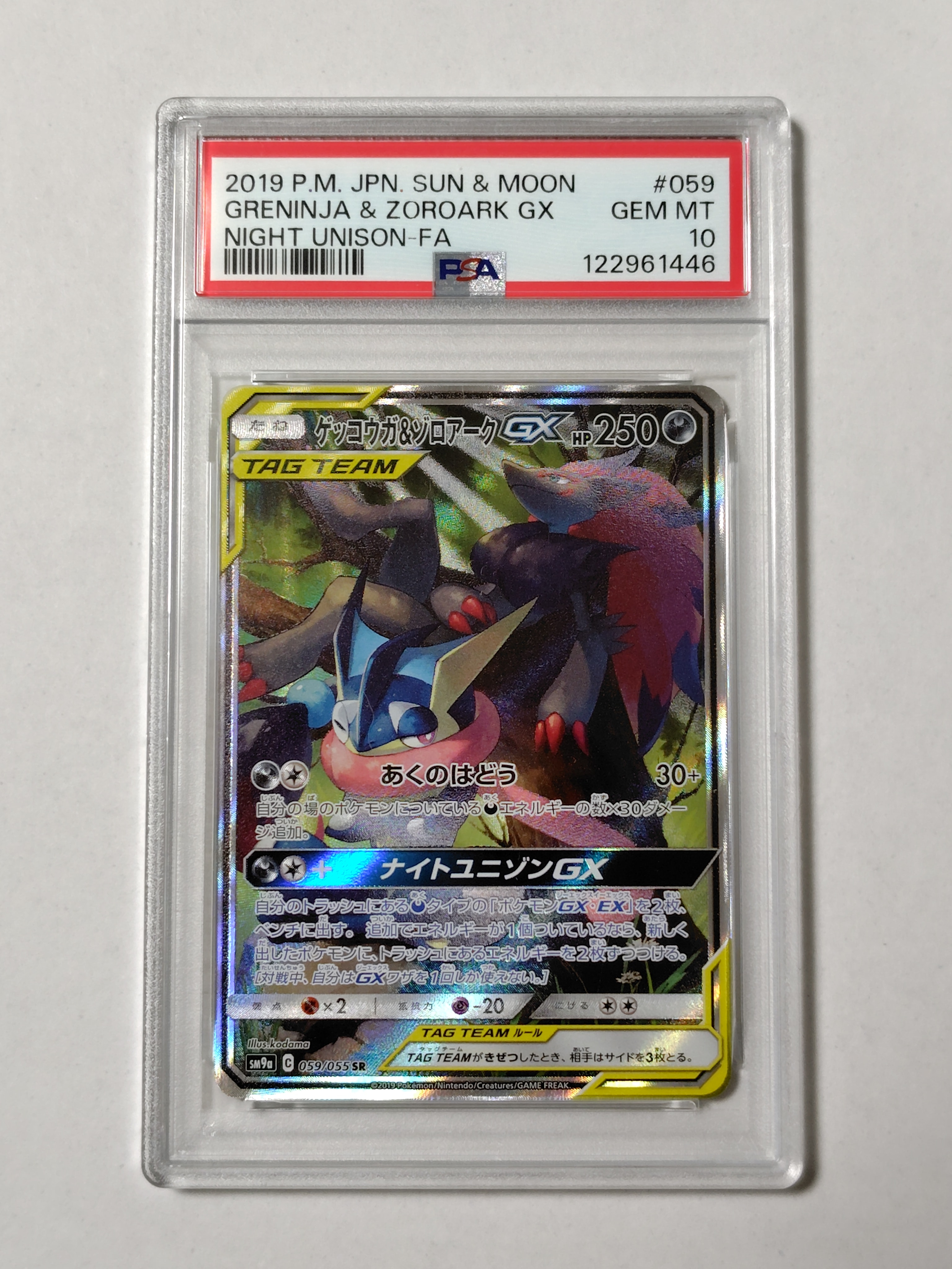ゲッコウガ&ゾロアークGX SR: SA[SM9a 059/055](強化拡張パック「ナイトユニゾン」)