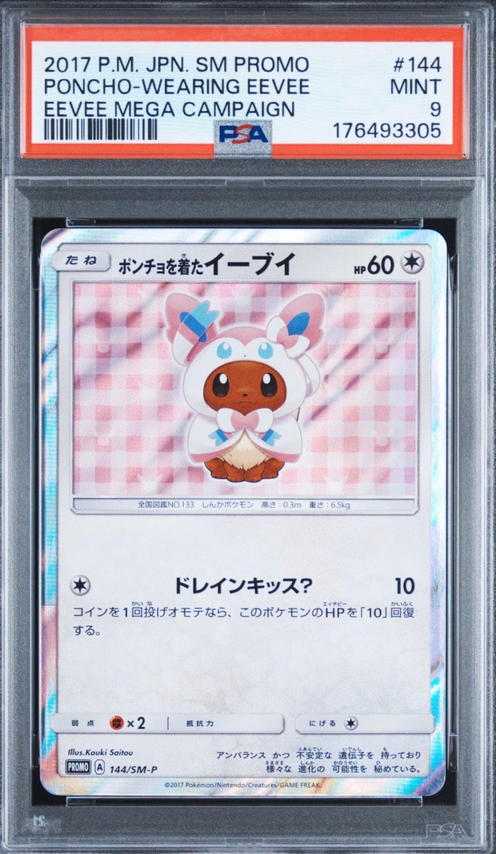 ポンチョを着たイーブイ: プロモ[SM-P 144](プロモーションカード「SM