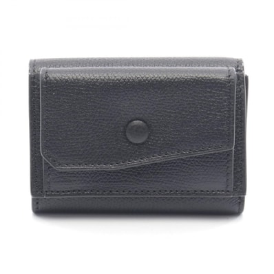 ヴァレクストラ Valextra コンパクトパース 三つ折り財布 財布 レザー レディース ブラック系 SGNL0026028LRLWF99NN 【新品】