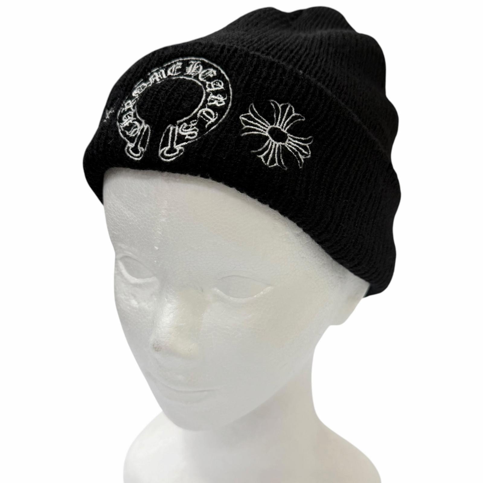 Chrome Hearts Wool Watch Cap Horseshoe "Black"