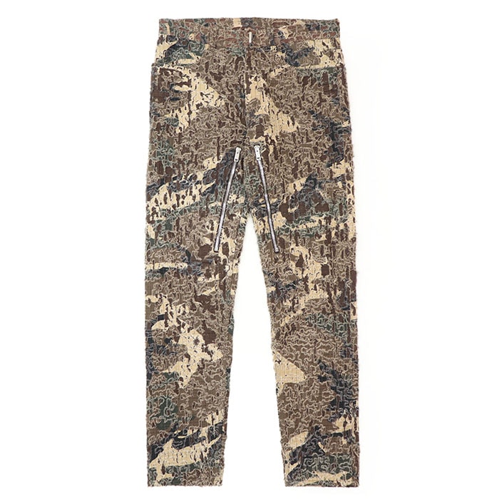 美品 ジバンシィ デストロイ カモフラ パンツ メンズ ブラウン系 32 GIVENCHY