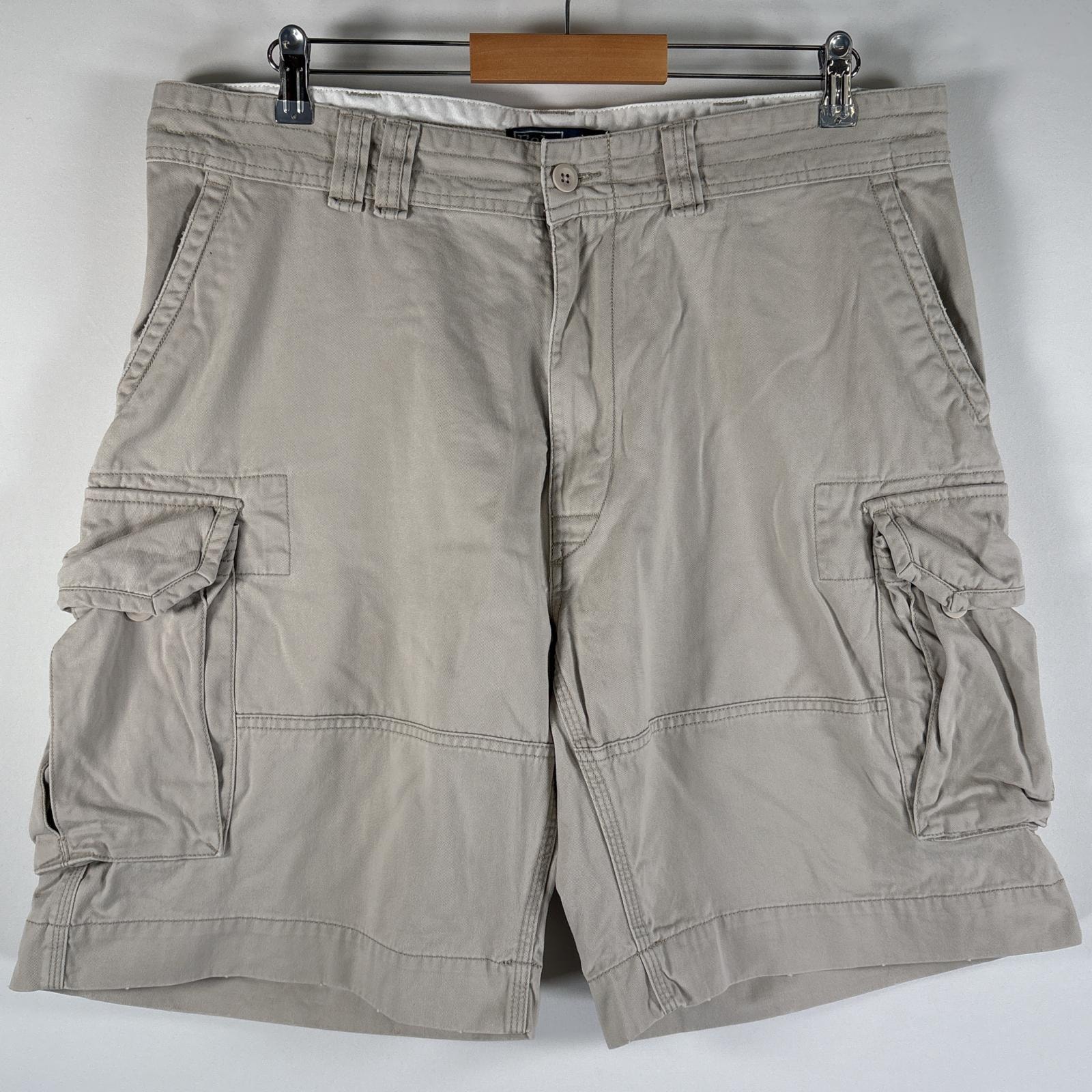 古着 90's/90年代 ポロバイラルフローレン Polo by Ralph Lauren ショートパンツ カーゴパンツ 大きいサイズ w38 ベージュ系 メンズ