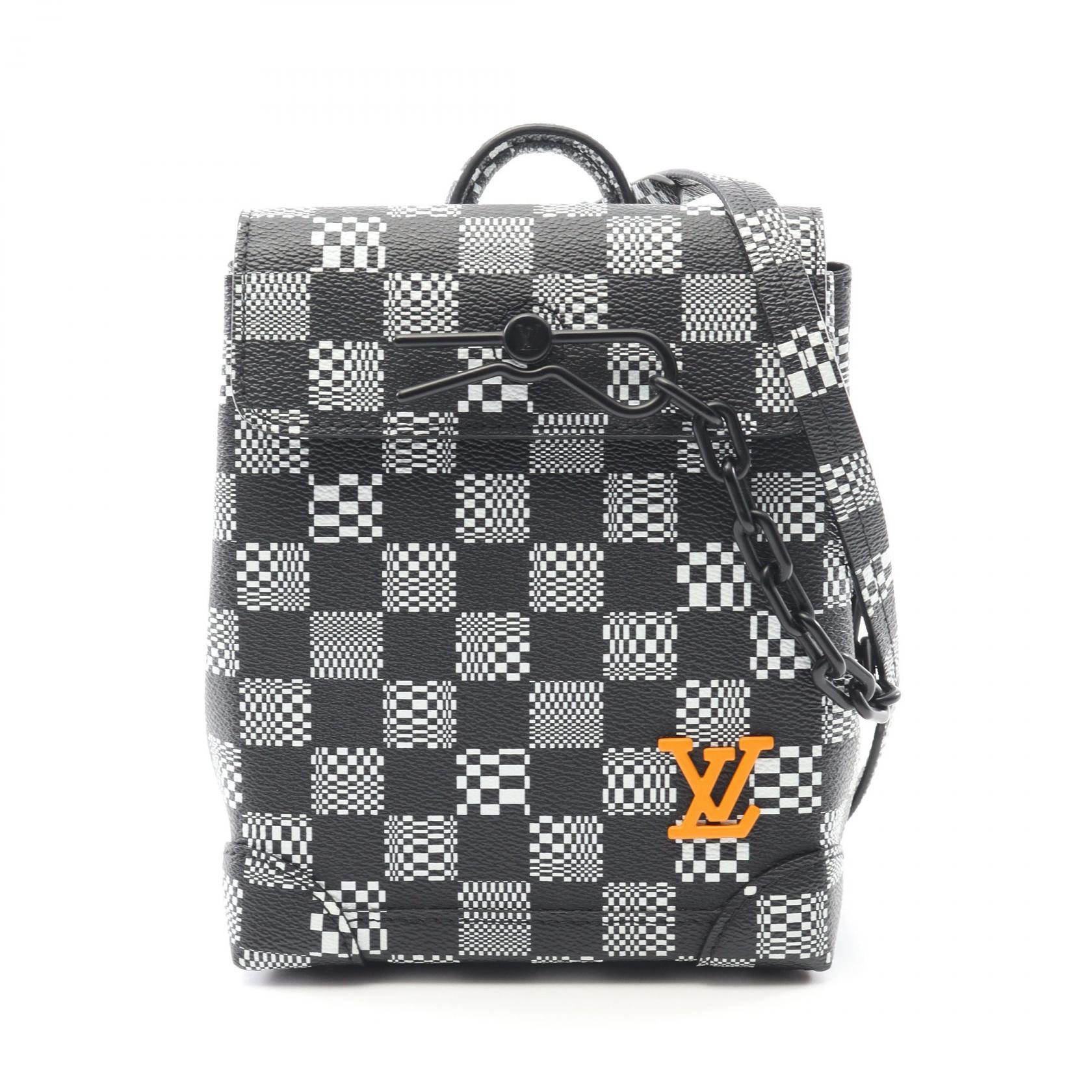 ルイ・ヴィトン LOUIS VUITTON スティーマー XS ショルダーバッグ バッグ PVCコーティングキャンバス ダミエ・ディストーテッド メンズ ブラック系 N60453 【中古】